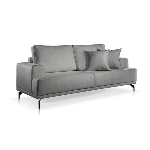 Sofá 2 e 3 Lugares Toronto Linho Cinza Medio 2m