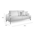 Ver imagem 7 de Sofá 2 e 3 Lugares Toronto Linho Cinza Medio 2m