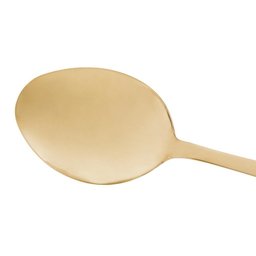 Colher para Servir de Aço Inox Positano Dourada 26cm- Lyor - 3