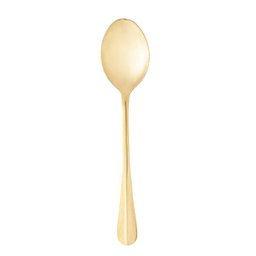 Colher para Servir de Aço Inox Positano Dourada 26cm- Lyor - 1
