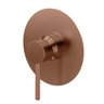 Acabamento Monocomando Redondo Fani Chuveiro Rose Gold - 1