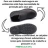 Botina de Segurança Bico Plástico Safetyflex Marluvas - Proteloja EPI`s - 39 - Preto - 2