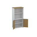 Ver imagem 5 de Armário Misto para Escritório com Nicho e Portas com Chave 159,6cm P25 Pandin Branco/Samba