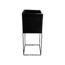 Ver imagem 2 de Vasos Planta Quadrado com Suporte 70 BGPLASTICOS V1030SM AZUL ARARA 009