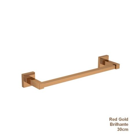 Porta Toalha Barra Quadratta 30cm Red Gold - Deca