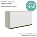 Ver imagem 4 de Armario Aereo Basc Mdf 60 Cm Kali 16337 Bianco Toq Branco Uv Nicioli