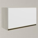 Ver imagem 2 de Armario Aereo Basc Mdf 60 Cm Kali 16337 Bianco Toq Branco Uv Nicioli