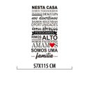 Ver imagem 4 de Adesivo Decorativo Parede Frase Nesta Casa Somos Verdadeiros
