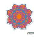 Ver imagem 1 de Adesivo Decorativo Mandala 60 X 60 Cm