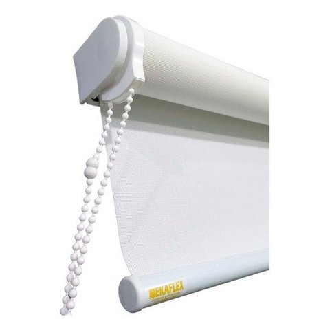 Cortina Rolo Blackout 0% Primeira Linha 1,80 L X 1,30 A:direito/branco