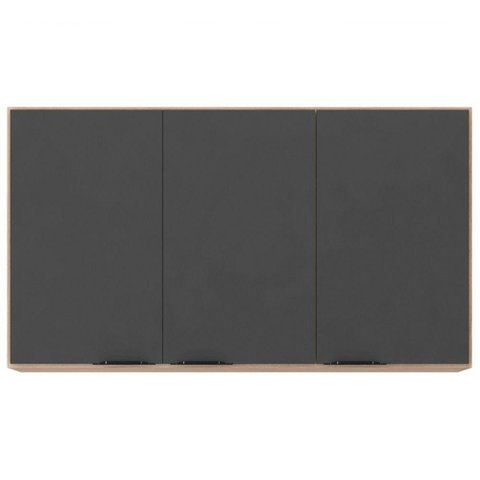 Armário Aéreo Firenze 120cm 3 Portas 94331 Demóbile Avena Touch e Grafito