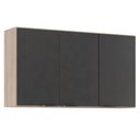 Ver imagem 4 de Armário Aéreo Firenze 120cm 3 Portas 94331 Demóbile Avena Touch e Grafito