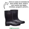 Bota Galocha Limpeza Açougue Alimentos Cozinha Preta - Proteloja EPI`s - Preto - 45 - 3