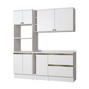 Ver imagem 2 de Armário de Cozinha Compacta 100% Mdf 205cm Branco Celeste Kappesberg
