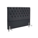 Ver imagem 1 de Cabeceira Cama Box Estofada Casal Casal Embaixatriz Suede Cinza - Simbal