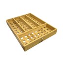 Ver imagem 2 de Porta Talheres Vazado de Bambu Natural 27x36x5cm - Oikos