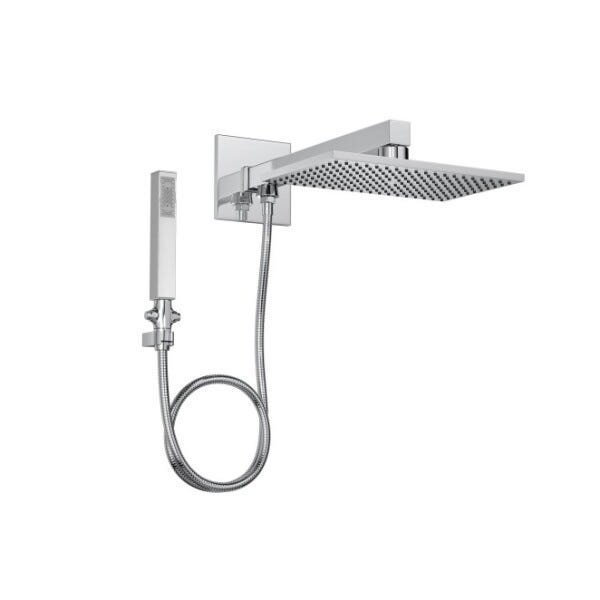 Chuveiro Retangular Unic 30CM Com Desviador E Ducha Deca - 2