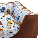 Ver imagem 4 de Caminha Pet Retangular Cachorrinhos 100% Algodão Conforto Térmico Base Antiderrapante e Segurança Du