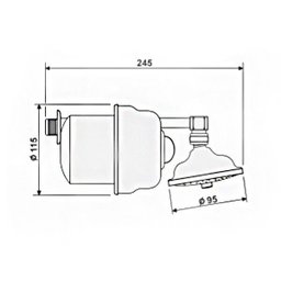Chuveiro Elétrico Branco Clássica Cardal 220V 7800W - 2
