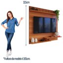 Ver imagem 3 de Painel para TV até 50 Polegadas Ripado 3D Texas com Nichos e Prateleiras Decorativas Jequitiba