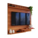 Ver imagem 5 de Painel para TV até 50 Polegadas Ripado 3D Texas com Nichos e Prateleiras Decorativas Jequitiba