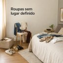 Ver imagem 3 de Cabideiro Triangular com Prateleiras Roupas Sapatos Rodinhas Forte Milemon