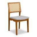 Ver imagem 2 de Cadeira Berlim Kit 2 Unidades Madeira Maciça Palhinha Bege