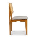 Ver imagem 5 de Cadeira Berlim Kit 2 Unidades Madeira Maciça Palhinha Bege
