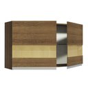 Ver imagem 6 de Armário de Cozinha Aéreo 120 cm 2 Portas com Vidro Rustic Glamy Madesa