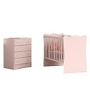 Ver imagem 2 de Quarto Infantil Completo Estrela 4 Gavetas Rosa - Pnr Móveis