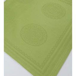 Caminho de mesa Adamascado Verde Pistache 47x170cm - 2