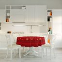 Ver imagem 2 de Toalha de Mesa Redonda Natalina Flocos de Neve