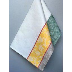 Pano de prato Havana Salmão 50x70 cm 100% Algodão - Amarelo - 1