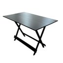 Ver imagem 2 de Mesa Dobrável 6 Lugares Retangular Tampo Mdf Ultra Plus 120cm X 70cm Preto