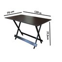 Ver imagem 5 de Mesa Dobrável 6 Lugares Retangular Tampo Mdf Ultra Plus 120cm X 70cm Preto