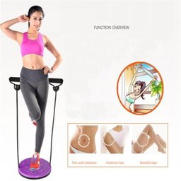 DISCO DE EQUILIBRIO COM ELASTICO CORDA ACADEMIA EM CASA RODA EXERCICIO TWIST DE TORÇÃO PILATES YOGA  - 6