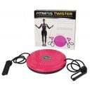 Ver imagem 4 de DISCO DE EQUILIBRIO COM ELASTICO CORDA ACADEMIA EM CASA RODA EXERCICIO TWIST DE TORÇÃO PILATES YOGA