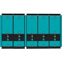 Ver imagem 6 de Guarda-Roupas Closet Modulado Alasca 300cm 5 Peças com 10 Gavetas e Cabideiros Preto Touch Carraro