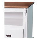 Ver imagem 3 de Rack Tv 3 Gavetas Nicho e Tampo de Madeira 501 Laca Branca