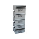 Ver imagem 1 de Caixa Correio Condomínio Detrás Para Grade Cinza 5 Módulos