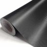 Vinil Adesivo Envelopamento Fibra Carbono Preto - 6m X 30cm - 1