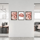 Ver imagem 3 de Tríptico - Quadros Decorativos Floral Rosa Grande:Madeira