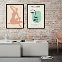 Ver imagem 2 de Kit 2 Quadros Matisse Cores Pasteis - 60x48cm:madeira Preta