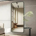 Ver imagem 5 de Espelho Grande Retangular Corpo Inteiro com Moldura em Metal 150 X 60 Cm