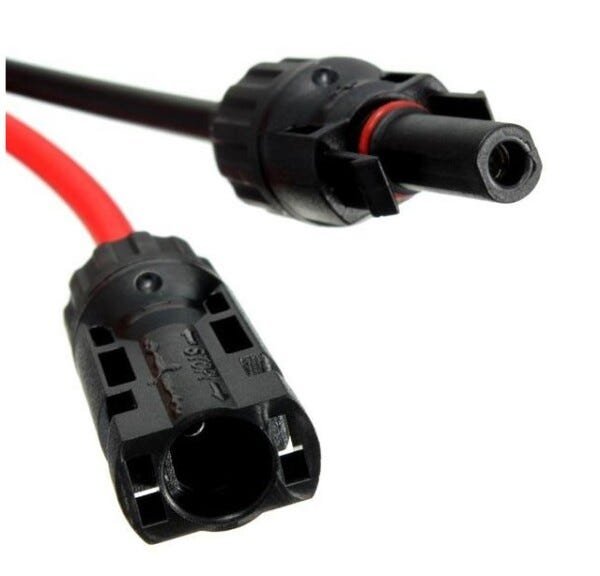 Cabo Fotovoltaico 6mm Solar 25Mt Preto + 25Mt Vermelho com Mc4 + Mc4-Y - 4