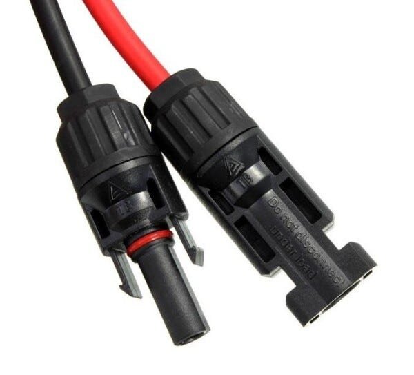 Cabo Fotovoltaico 6mm Solar 25Mt Preto + 25Mt Vermelho com Mc4 + Mc4-Y - 2