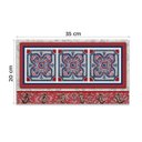 Ver imagem 5 de Cabideiro Parede Porta Colar Chaves Cintos Azulejo Vermelho