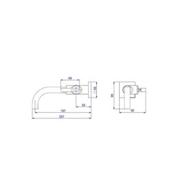 Torneira Lavatório Parede Deca Soul Red Gold 1178.GL38.RD - 2