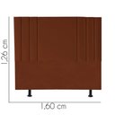 Ver imagem 3 de Cabeceira Estofada Grécia 160CM Queen Suede Terracota - D A DECOR