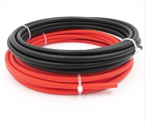 Cabo Fotovoltaico 4Mm para Energia Solar 100Mt Preto + 100Mt Vermelho - 1